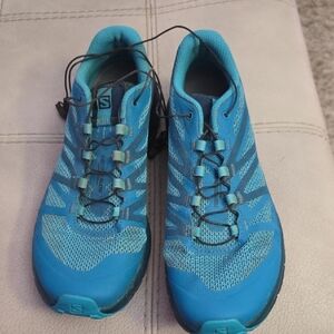 Salomon Blue Athletic Shoes Lightweight Mesh Design